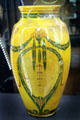 Art Deco style vase by Maw & Co or Craven Dunnill & Co at Jackfield Tile Museum. Ironbridge, England.