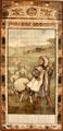 Sheep herding tile panel perhaps by Maw & Co at Jackfield Tile Museum. Ironbridge, England.