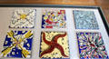 Surrealist tiles by Salvador Dali made by El Siglio of Onda, Spain at Jackfield Tile Museum. Ironbridge, England.