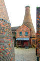 Industrial era brick beehive-shaped kilns at Gladstone Pottery Museum. Longton, Stoke, England