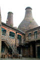 Pottery buildings & kilns at Gladstone Pottery Museum. Longton, Stoke, England.