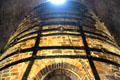 Interior view of brick pottery kiln at Gladstone Pottery Museum. Longton, Stoke, England.