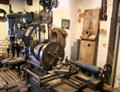 Lathe at Gladstone Pottery Museum. Longton, Stoke, England.