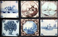 Dutch companies exported tin-glazed tiles around the world at Gladstone Pottery Museum. Longton, Stoke, England