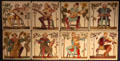 Minstrel series hand painted tiles by W.T. Copeland & Sons at Gladstone Pottery Museum. Longton, Stoke, England.