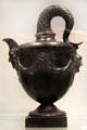 Black Basalt ewer by Wedgwood based on book of ancient vases at World of Wedgwood. Barlaston, Stoke, England.