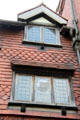 Shingle siding facade at Wightwick Manor. Wolverhampton, England.