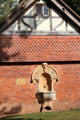 Wall fountain at Wightwick Manor. Wolverhampton, England.