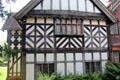 Half-timbering styles at Wightwick Manor. Wolverhampton, England.