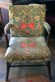 Fritillary printed cotton by Sidney Mawson for Wardle of Leek Co recovering Elbow chair by Morris & Co at Wightwick Manor. Wolverhampton, England.