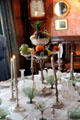 Dining room table setting at Wightwick Manor. Wolverhampton, England.