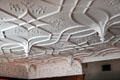 Sculpted ceiling by Leonard Shuffrey in dining room at Wightwick Manor. Wolverhampton, England.
