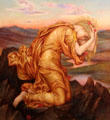 Demeter Mourning for Persephone painting by Evelyn De Morgan in private collection. England.