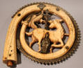 Ivory crosier head at Ashmolean Museum. Oxford, England.