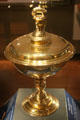 'The Bacon Cup' silver-gilt covered standing cup made in London at Ashmolean Museum. Oxford, England.