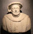 King Henry VIII marble portrait bust at Ashmolean Museum. Oxford, England.