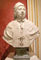 Pope Benedict XIV marble portrait bust by Joseph Claus at Ashmolean Museum. Oxford, England.