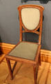 Walnut side chair from France or Belgium at Ashmolean Museum. Oxford, England.