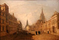 View of High Street, Oxford painting by Joseph Mallord William Turner at Ashmolean Museum. Oxford, England.