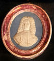 Wedgwood Jasperware medallion of John Philip Elers at Ashmolean Museum. Oxford, England.