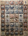 English & Dutch delftware c tile collection painted with designs which originated in Delft, Holland but soon copied by English makers at Ashmolean Museum. Oxford, England.
