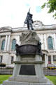 Boer War Memorial sculpture by Sydney March on grounds of Belfast City Hall. Belfast, Northern Ireland.