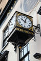 Robinson's street clock near Crown Liquor Saloon. Belfast, Northern Ireland.