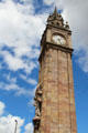 Albert Clock tower in Queen's Square. Belfast, Northern Ireland.