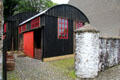 Basketmaker's Workshop replica from Ballycultra at Ulster Folk Park. Belfast, Northern Ireland.