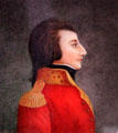 Portrait of Wolfe Tone in French uniform at Ulster Museum. Belfast, Northern Ireland.