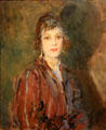 Miss Mary Clare portrait by Ambrose McEvoy at Ulster Museum. Belfast, Northern Ireland.