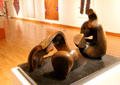 Three Piece Reclining Figure: Draped model sculpture by Henry Moore at Ulster Museum. Belfast, Northern Ireland.