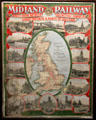 Midland Railway poster for routes between Great Britain & North of Ireland at Ulster Transport Museum. Belfast, Northern Ireland.