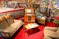 Furnishings from the 1960s in car collection at Ulster Transport Museum. Belfast, Northern Ireland.