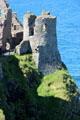 Defensive tower at Dunluce Castle. Northern Ireland.