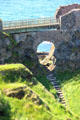Archway in wall at Dunluce Castle. Northern Ireland.