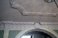 Entrance hall ceiling plasterwork decoration at Florence Court. Enniskillen, Northern Ireland.