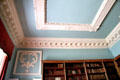 Library plasterwork ceiling at Florence Court. Enniskillen, Northern Ireland.