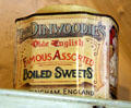 Mr Dinwoodie's Olde English Famous Assorted Boiled Sweets tin from' Nottingham, England at Florence Court. Enniskillen, Northern Ireland.
