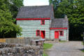 Pennsylvania Log Farmhouse at Ulster American Folk Park. Omagh, Northern Ireland.