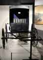 American buggy once owned by an Irish priest from Pennsylvania at Ulster American Folk Park. Omagh, Northern Ireland.