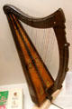 Irish harp at Ulster American Folk Park. Omagh, Northern Ireland.