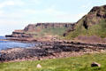 Rock formations at Giant's Causeway. Northern Ireland.