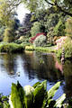 Landscaped pond at Mount Stewart House. Northern Ireland.