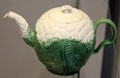 Creamware cauliflower teapot made in Staffordshire at British Museum. London, United Kingdom.