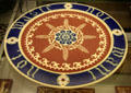 Earthenware encaustic bread plate by A.W.N. Pugin for Minton & Co at British Museum. London, United Kingdom.