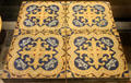 Earthenware encaustic tiles prob by A.W.N. Pugin for Minton & Co at British Museum. London, United Kingdom.