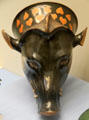 Boar-head ceramic rhyton attrib. to Sotades made in Athens at British Museum. London, United Kingdom.
