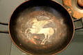 Athenian-style white figure Kylix showing Pegasus from Civita Castellana, Italy at British Museum. London, United Kingdom.