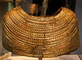 Celtic culture gold cape found Mold, Flintshire, Wales at British Museum. London, United Kingdom.